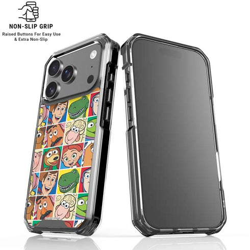 Disney Toy Story Characters Collage faces iPhone 18 Pro Clear Case