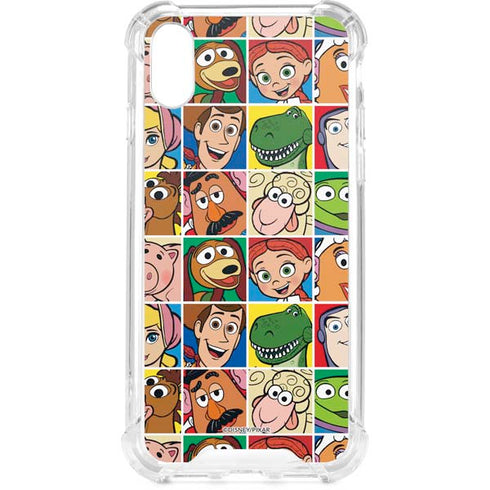 Disney Toy Story Characters Collage faces iPhone XS Clear Case