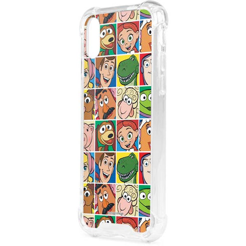 Disney Toy Story Characters Collage faces iPhone XS Clear Case