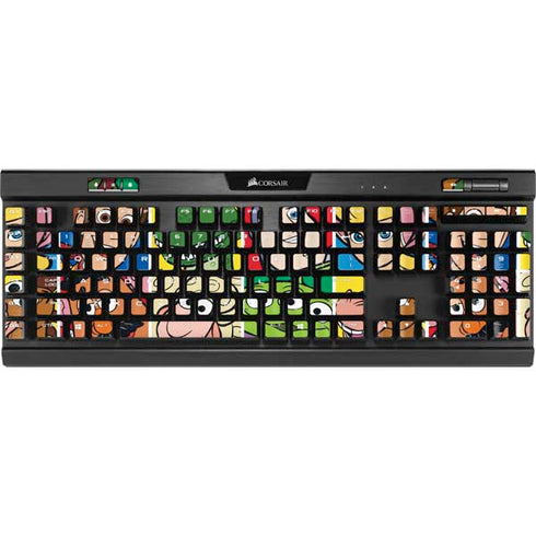 Disney Toy Story Characters Collage faces K95 RGB PLATINUM Mechanical Gaming Keyboard Skin