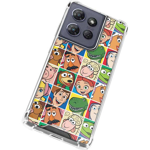 Disney Toy Story Characters Collage faces Moto G Play 5G (2025) Clear Case