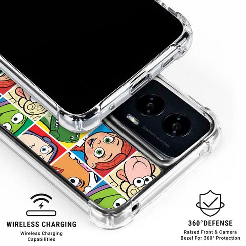 Disney Toy Story Characters Collage faces Moto G Power 5G (2024) Clear Case