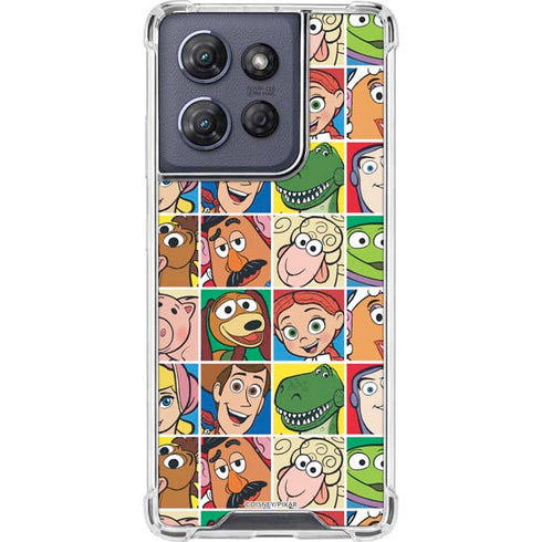Disney Toy Story Characters Collage faces Moto G Power 5G (2025) Clear Case