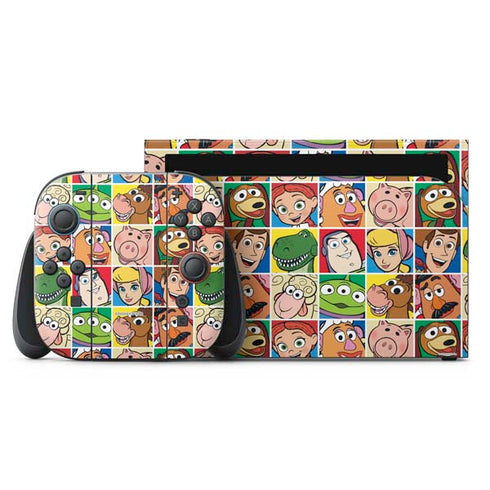 Disney Toy Story Characters Collage faces Nintendo Skins