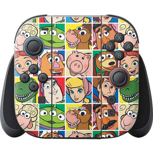 Disney Toy Story Characters Collage faces Nintendo Switch 2 (2025) Joy-Con Controller Skin
