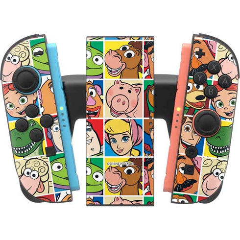 Disney Toy Story Characters Collage faces Nintendo Switch 2 (2025) Joy-Con Controller Skin