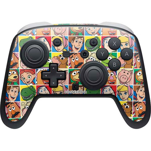 Disney Toy Story Characters Collage faces Nintendo Switch 2 (2025) Pro Controller Skin