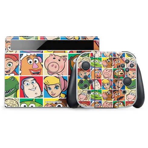 Disney Toy Story Characters Collage faces Nintendo Skins
