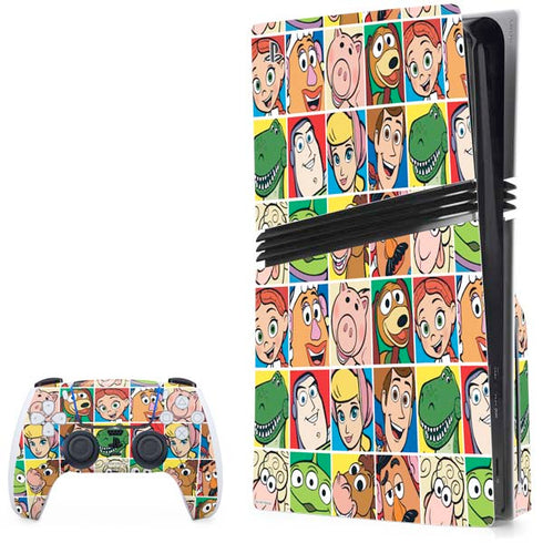 Disney Toy Story Characters Collage faces PlayStation PS5 Skins