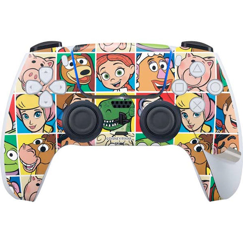 Disney Toy Story Characters Collage faces PS5 Pro Disk Bundle Skin