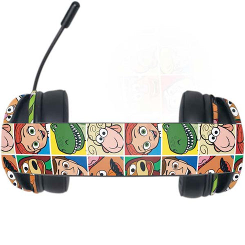 Disney Toy Story Characters Collage faces Razer Kraken X Skin