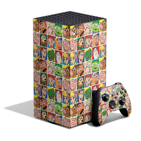 Disney Toy Story Characters Collage faces XBox Series X Digital Edition Bundle Skin