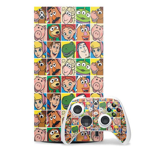 Disney Toy Story Characters Collage faces Xbox Series X Skins