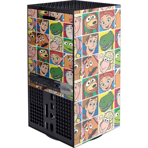 Disney Toy Story Characters Collage faces XBox Series X Digital Edition Console Skin