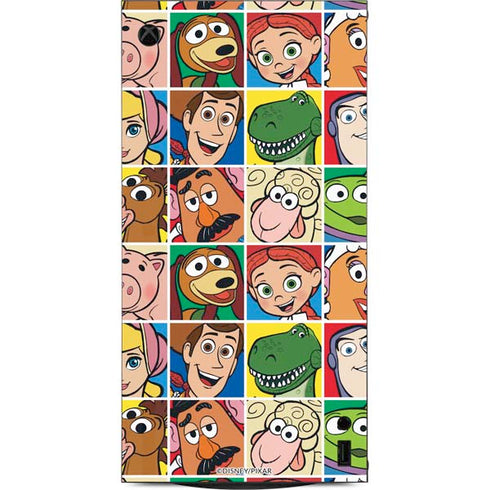 Disney Toy Story Characters Collage faces XBox Series X Digital Edition Console Skin