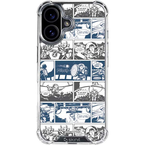 Disney Toy Story Comic Strip iPhone 16 Plus Clear Case