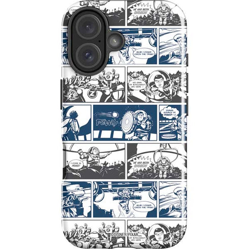 Disney Toy Story Comic Strip iPhone 16 Plus Impact Case