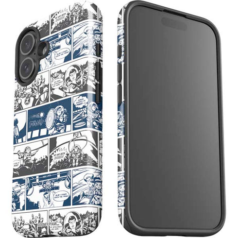 Disney Toy Story Comic Strip iPhone 16 Plus Impact Case