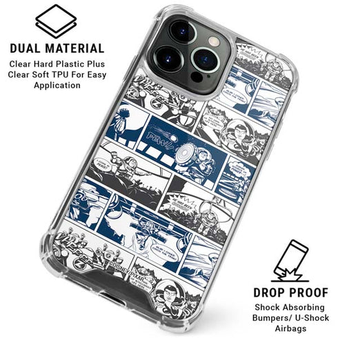 Disney Toy Story Comic Strip iPhone 16 Pro Clear Case