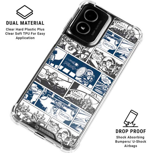 Disney Toy Story Comic Strip Moto G Power 5G (2024) Clear Case