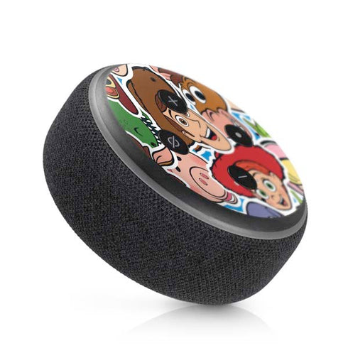 Disney Toy Story Collages Portrait Amazon Echo Dot Skin