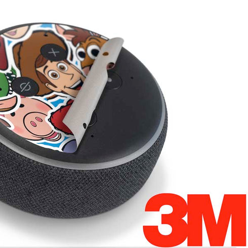 Disney Toy Story Collages Portrait Amazon Echo Dot Skin