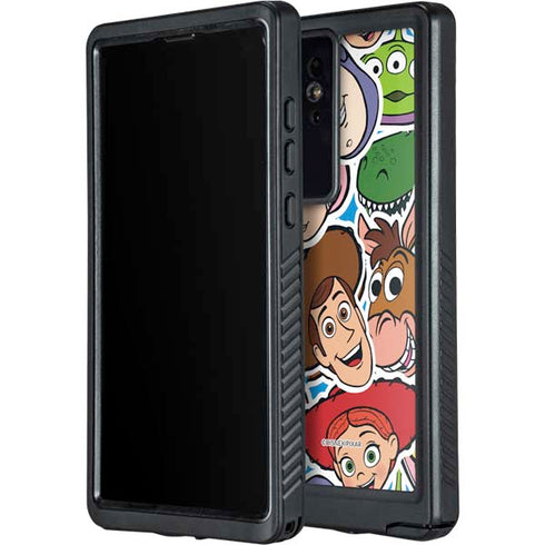 Disney Toy Story Collages Portrait Galaxy S24 Ultra Waterproof Case
