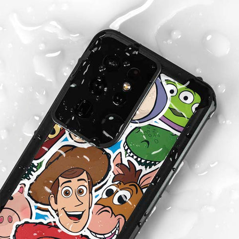Disney Toy Story Collages Portrait Galaxy S24 Ultra Waterproof Case