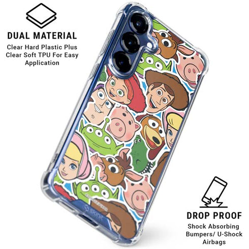 Disney Toy Story Collages Portrait Galaxy S25 Plus Clear Case
