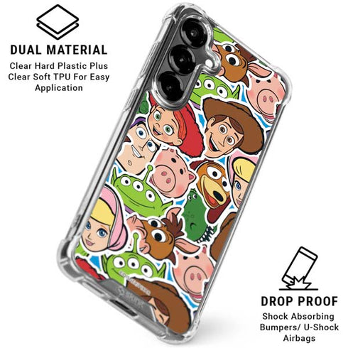 Disney Toy Story Collages Portrait Galaxy S26 Clear Case