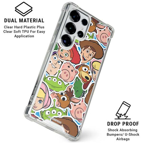 Disney Toy Story Collages Portrait Galaxy S26 Ultra Clear Case