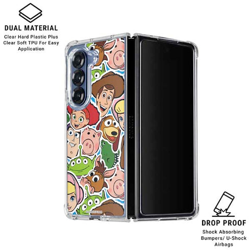 Disney Toy Story Collages Portrait Galaxy Z Fold6 Clear Case