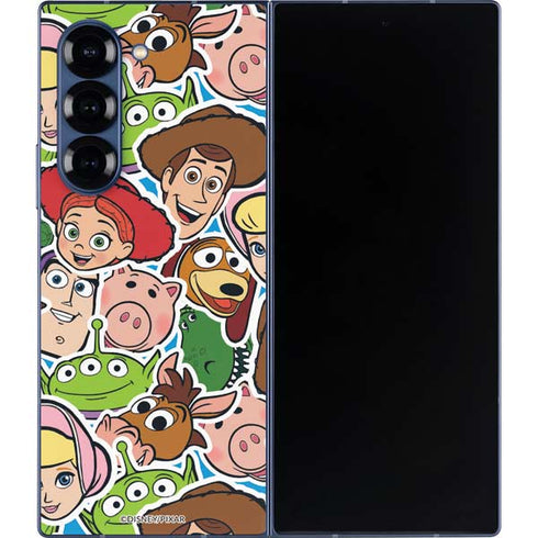Disney Toy Story Collages Portrait Galaxy Z Fold6 Skin