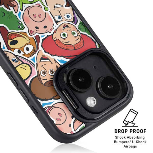 Disney Toy Story Collages Portrait iPhone 15 Kickstand Case