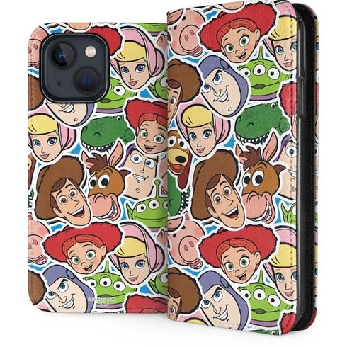 Disney Toy Story Collages Portrait iPhone 15 Plus Folio Case