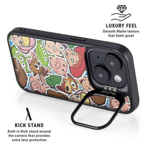 Disney Toy Story Collages Portrait iPhone 15 Plus Kickstand Case