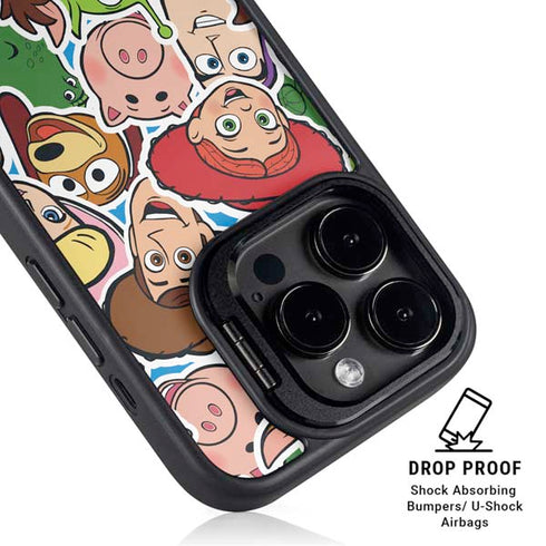 Disney Toy Story Collages Portrait iPhone 15 Pro Kickstand Case