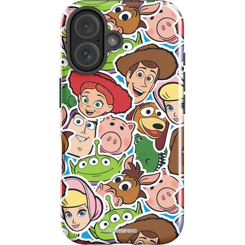 Disney Toy Story Collages Portrait iPhone 16 Plus Impact Case