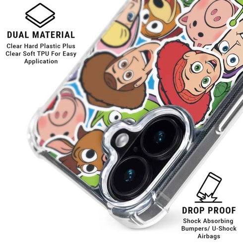 Disney Toy Story Collages Portrait iPhone 16 Plus MagSafe Case