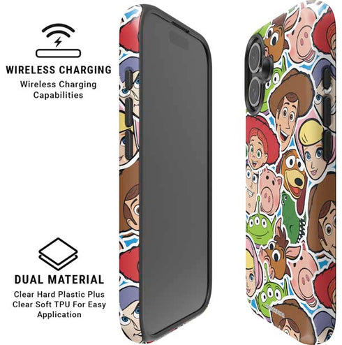 Disney Toy Story Collages Portrait iPhone 16 Plus Magsafe Impact Case