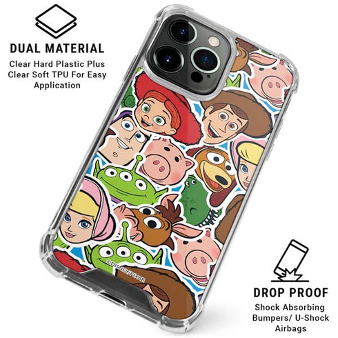 Disney Toy Story Collages Portrait iPhone 16 Pro Clear Case