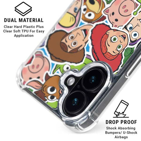 Disney Toy Story Collages Portrait iPhone 17 Clear Case