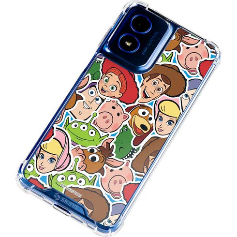 Disney Toy Story Collages Portrait Moto G 5G (2024) Clear Case