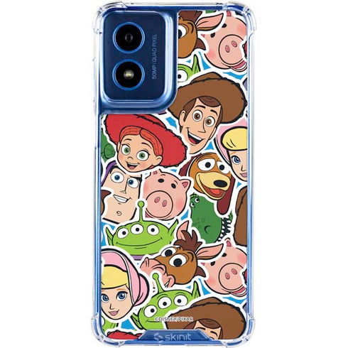 Disney Toy Story Collages Portrait Moto G Play 4G (2024) Clear Case