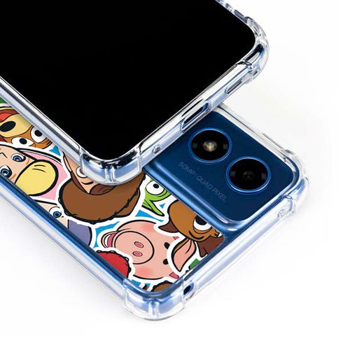 Disney Toy Story Collages Portrait Moto G Play 4G (2024) Clear Case
