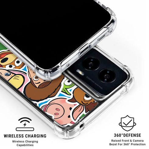 Disney Toy Story Collages Portrait Moto G Power 5G (2024) Clear Case