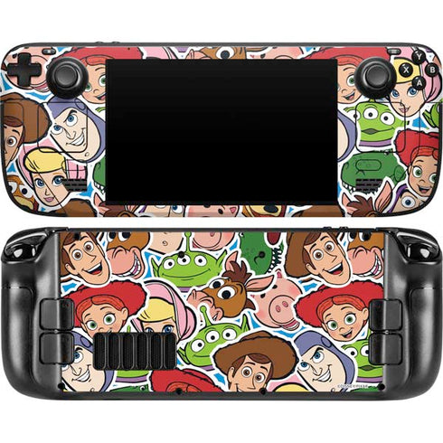 Disney Toy Story Collages Portrait Steam Deck Handheld Gaming Computer OLED Skin