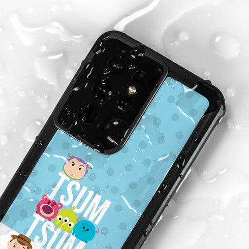 Disney Tsum Tsum Toy Story charcaters Galaxy S24 Ultra Waterproof Case