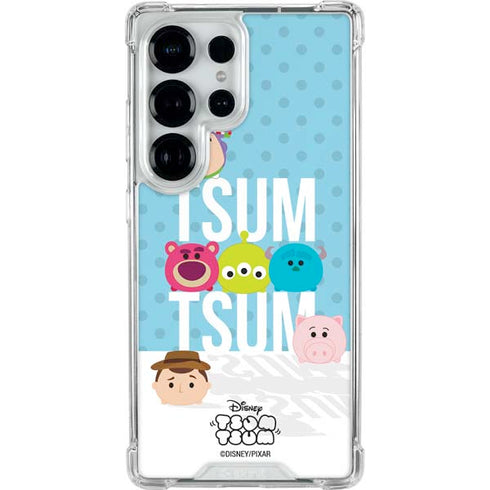 Disney Tsum Tsum Toy Story charcaters Galaxy S25 Ultra Clear Case