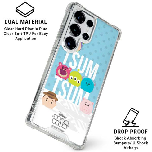 Disney Tsum Tsum Toy Story charcaters Galaxy S25 Ultra Clear Case